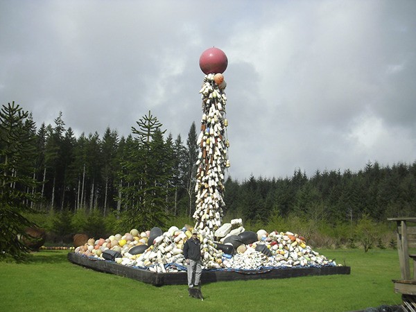 John Anderson in his yard in Forks