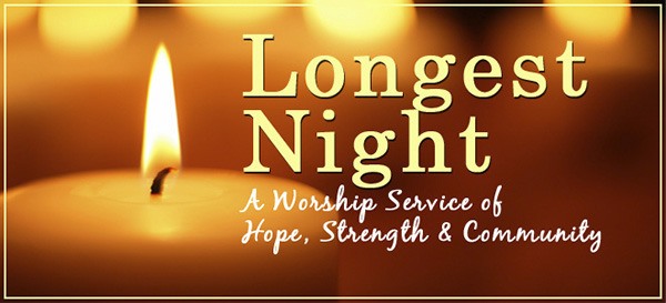 The Congregational Church will be holding its Longest Night Service on Sunday Dec. 20