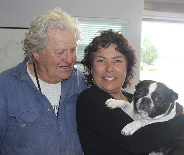 Clarke and Debbie Green with Brie.