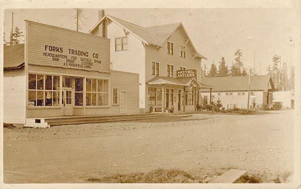 Forks Trading Company (1920-1930) where Native to Twilight is today at the stoplight.