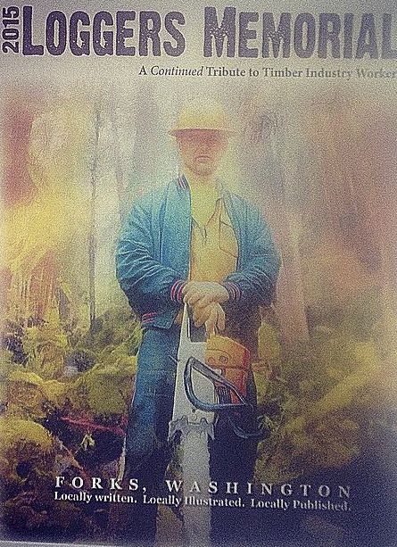 The cover of the latest edition of the 'Logger Memorial Book.'