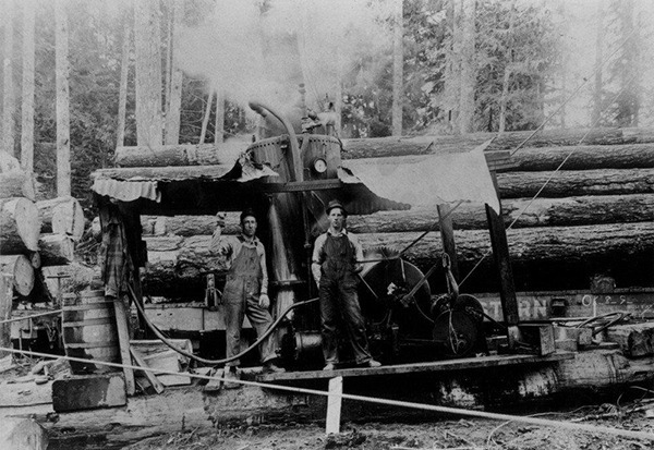 Jack Zaccardo has thousands of early logging photos in his collection.