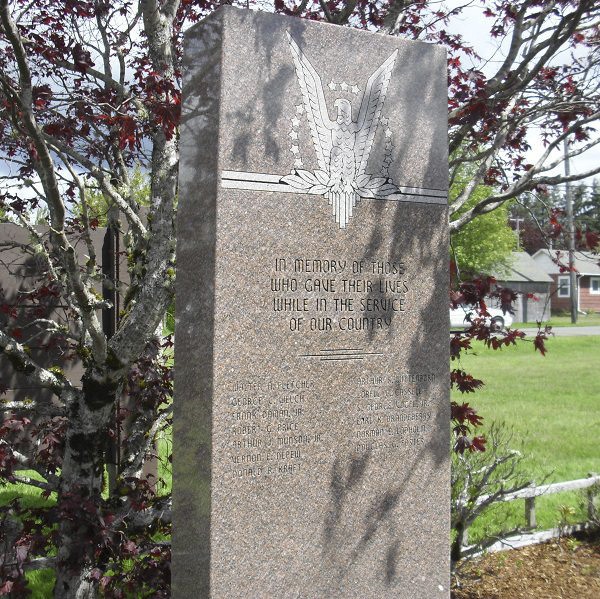 Memorial at Forks City Hall.