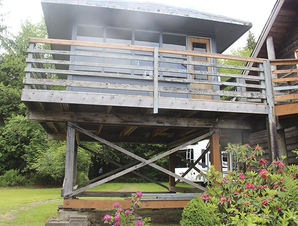 The fire lookout is one of the most popular attractions at the Timber Museum.