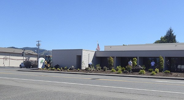 New landscaping was added in preparation for the Peninsula College Forks Extension sites grand opening.