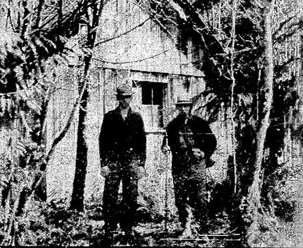 Seattle Times newspaper clipping of the  lost cabin in the woods.