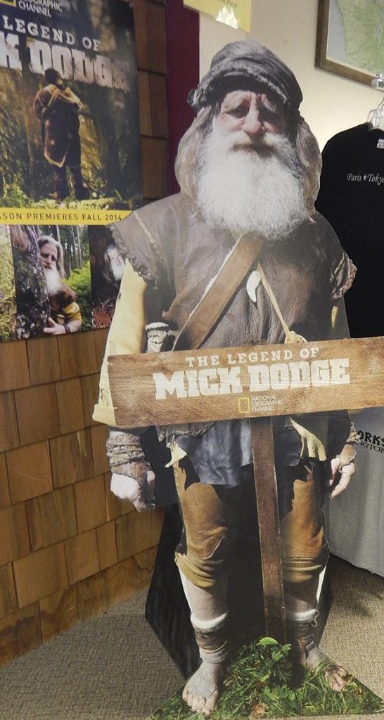 Mick Dodge cut out now at Visitors Center Forks Forum