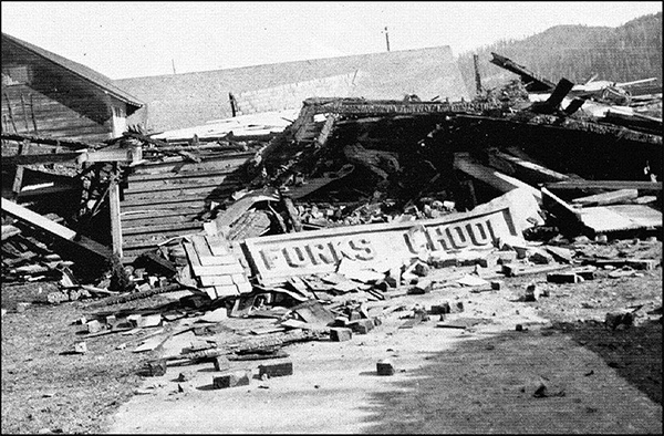 The 1914 Forks school building was a total loss.