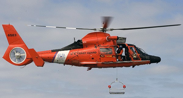 Coast Guard helicopter.