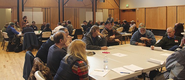 Those interested in steelhead shared thoughts at the RAC.
