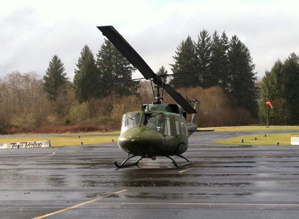 A low-flying helicopter caused some speculation over the weekend.