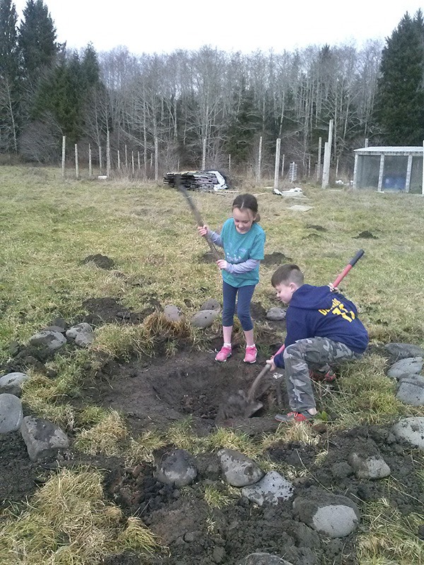 re-doing the fire pit ....