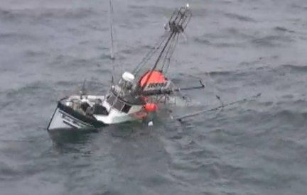 This fisherman was saved from his sinking boat..others have not been so lucky...