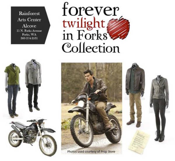 GET UP CLOSE AND PERSONAL WITH MEMORABILIA FROM THE TWILIGHT SERIES IN FORKS, WA