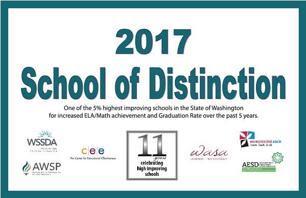 Clallam Bay High/Elementary celebrate fourth School of Distinction Award
