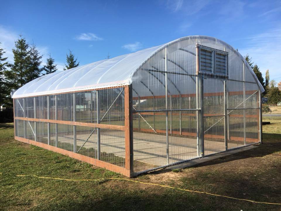 This greenhouse was recently completed on the property along Sol Duc Way with the help of Olympic Corrections Center community crews.