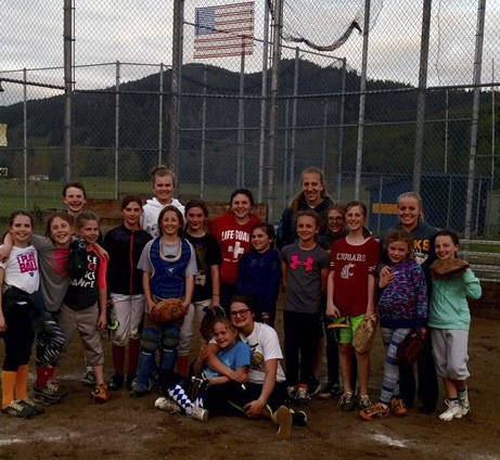 Some members of the Forks High School Fast pitch team recently volunteered their time to give back and work with the Forks Spartan 10U travel team. It was great to see the older girls giving back to a program they were once a part of and encouraging the younger generation! Submitted photo
