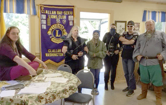 Clallam Bay Comicon’s Creative Guest, Carla Speed McNeil (left), sits in judgment for the CBCC’s costume and cosplay contest. The Curtis clan showed up with a seriously competitive spirit! Saturday, July 14, Clallam Bay.