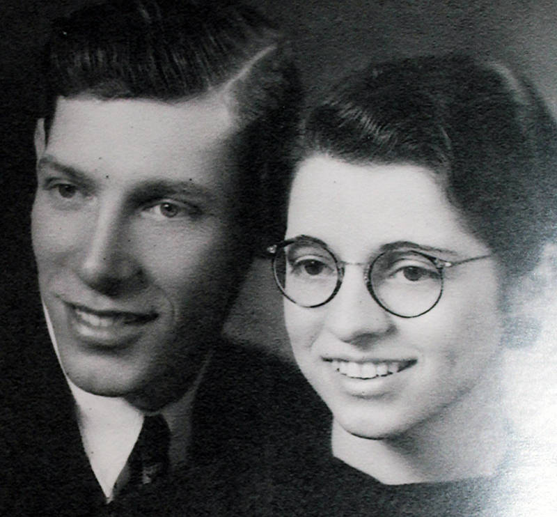Pearl and Maynard when they married.