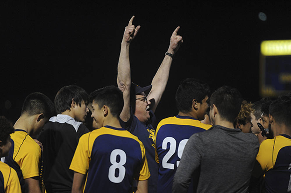 Forks Soccer Coach Joe Morton Coach of the Year! Photo Lonnie Archibald