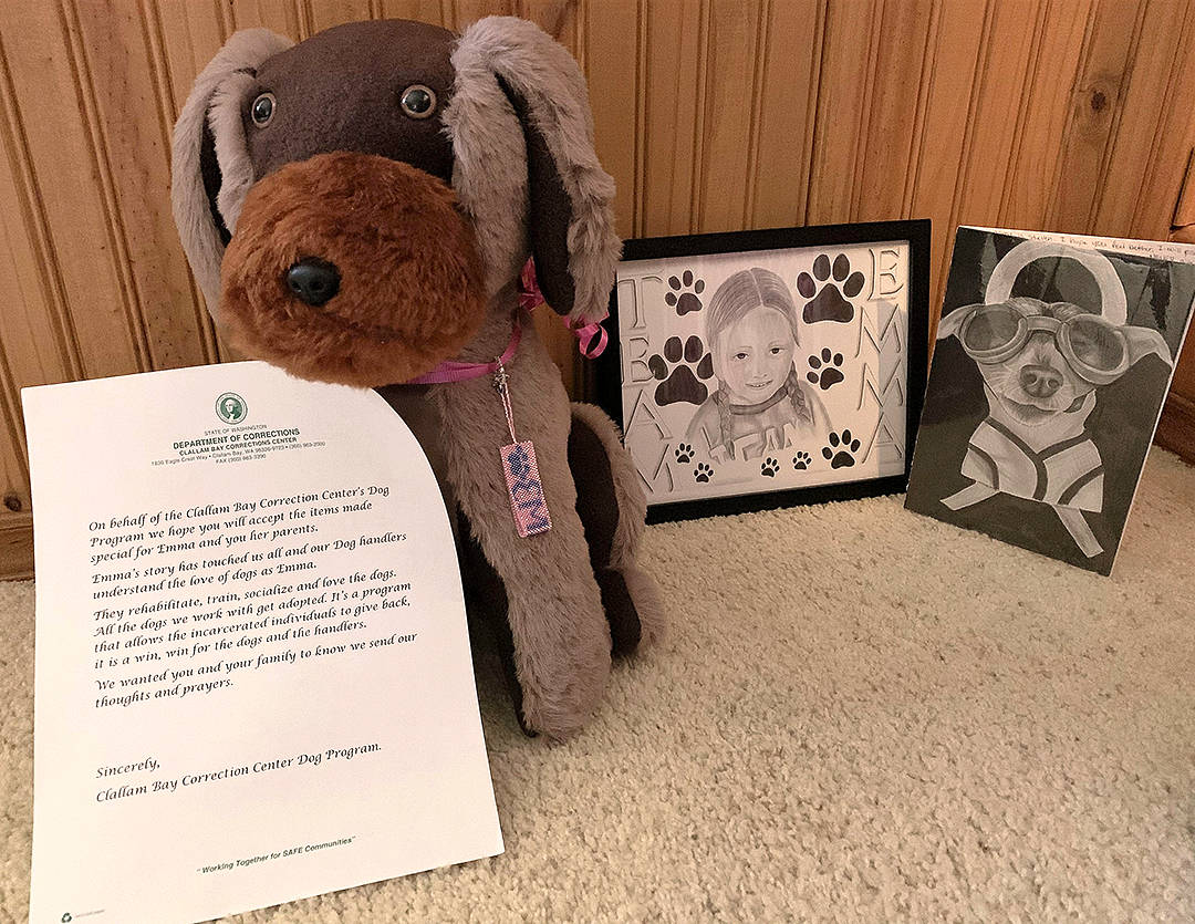 Clallam Bay Corrections Center inmates send care package to Wisconsin girl fighting cancer