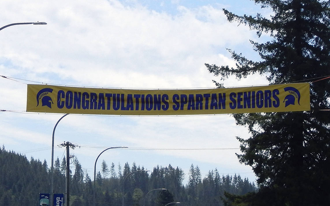 Banner to support Senior class was a community effort