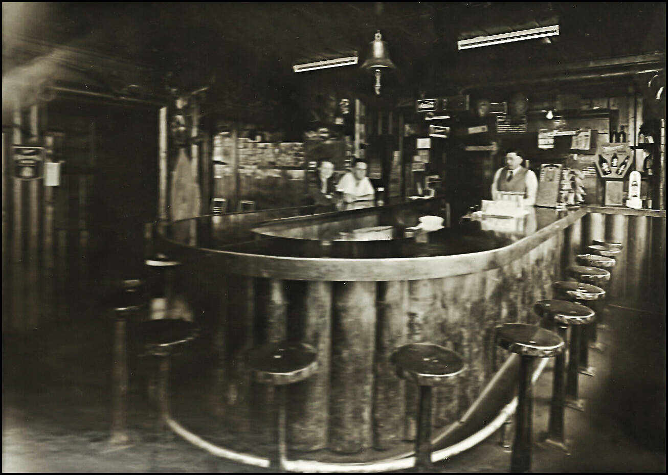 The Woodland Hotel Bar around 1932.