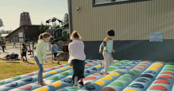 The inflatable Bounce activities were on loan from the Forks Assembly of God Church. Submitted Photos