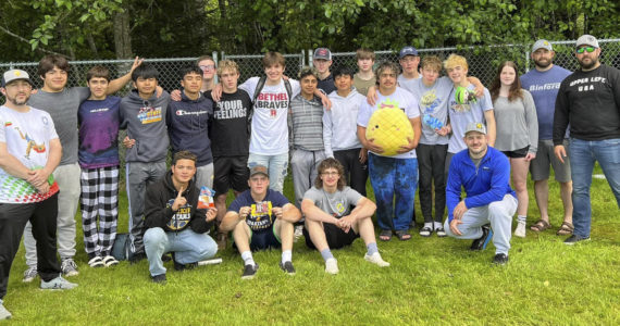 Spartan wrestling team and coaches at Ilwaco Wrestling Campout