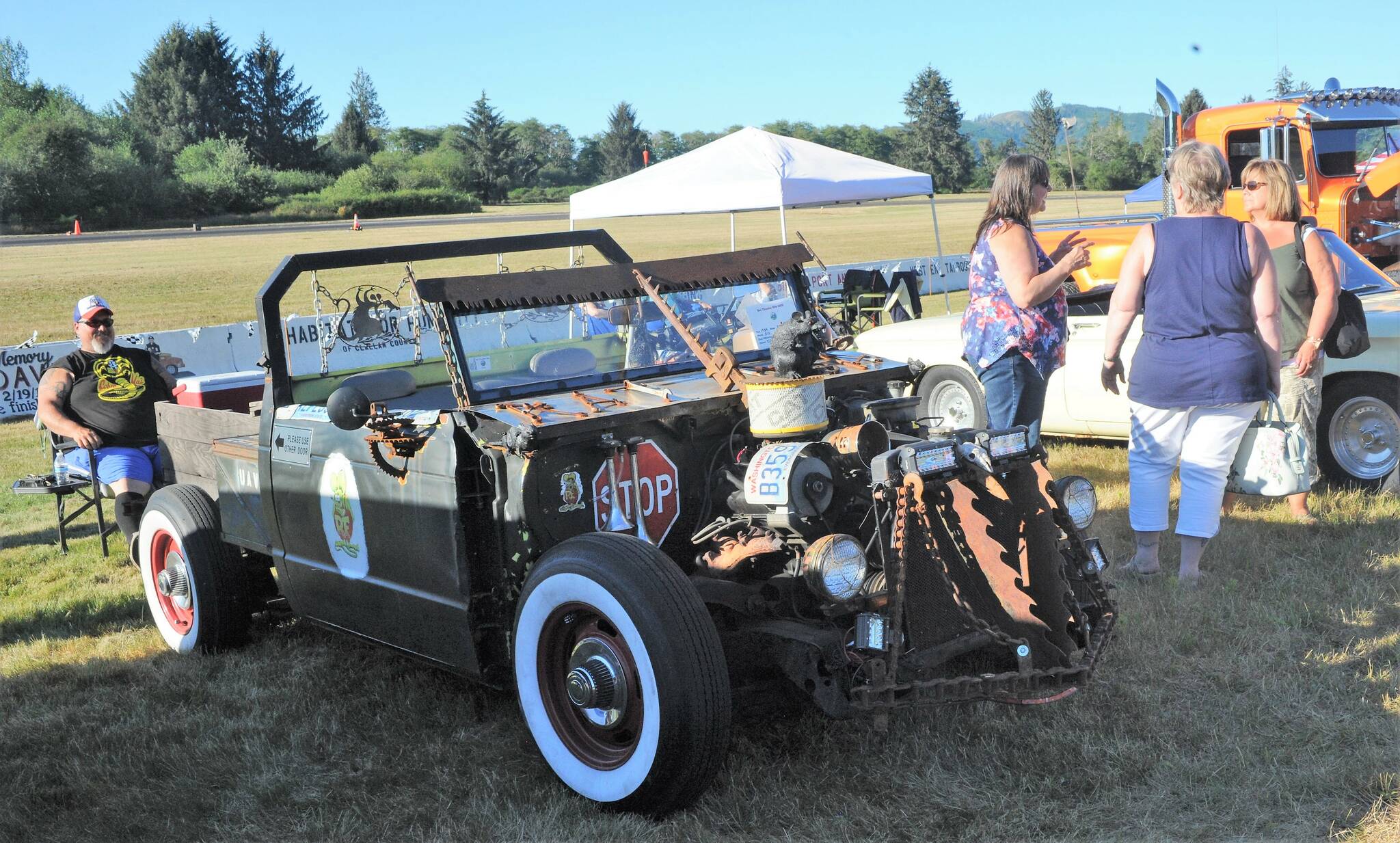 This somewhat different approach to Show N Shine was this 1984 GMC. The imagination of Titus Hurley. Photo by Lonnie Archibald