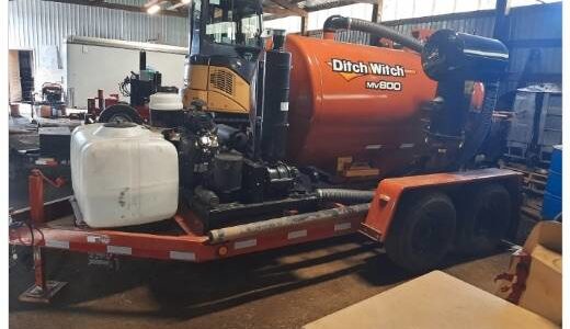 The water vacuum trailer has helped make repairing water lines and leaks easier. City of Forks Photos