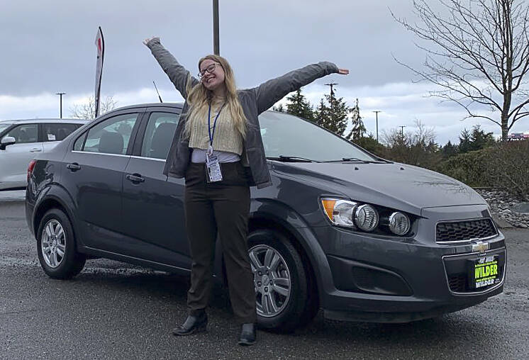 Former Forks Grad and Sales Consultant at Wilder Auto in Port Angeles, Lauren Decker, says come on out for the auction this weekend and bid on this 2013 Chevy Sonic LT. Thanks to Wilder Auto for their generous donation!