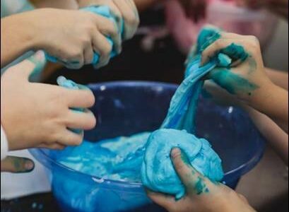 Kids can try hands-on activities like making slime at the Library’s Spring Break STEAM Stations.