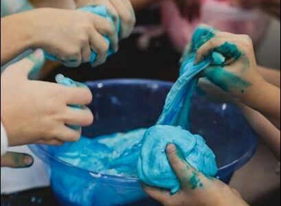 Kids can try hands-on activities like making slime at the Library’s Spring Break STEAM Stations.