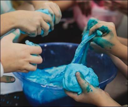 Kids can try hands-on activities like making slime at the Library’s Spring Break STEAM Stations.