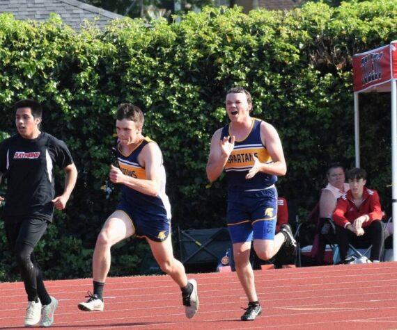ryan to Grady in the 4x100