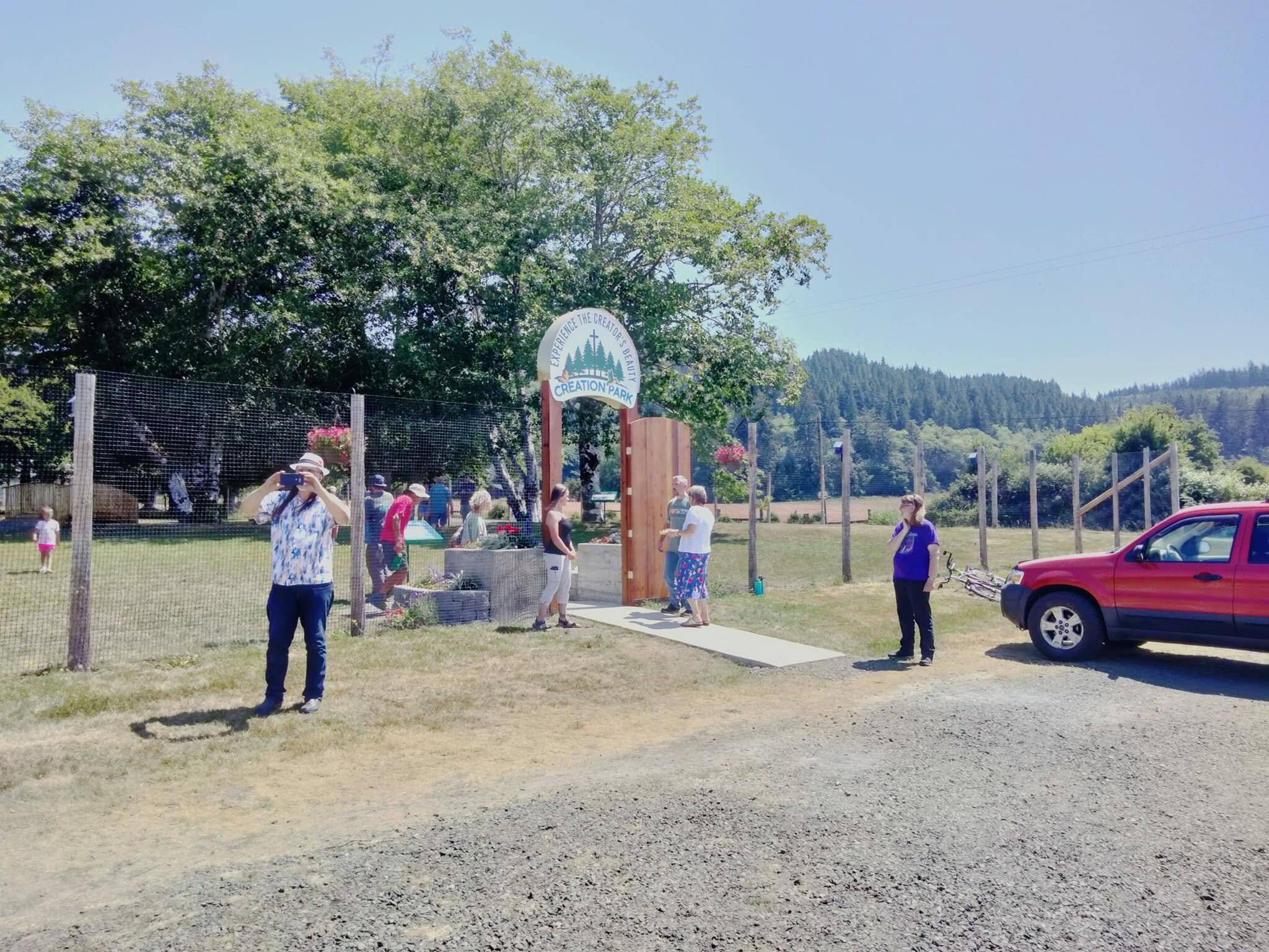 The entrance to Creation Park on opening day, last Thursday, July 5th. Submitted photo