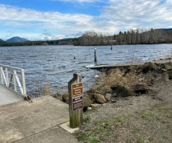 Where once was a dock …someday it may be replaced. Submitted photo