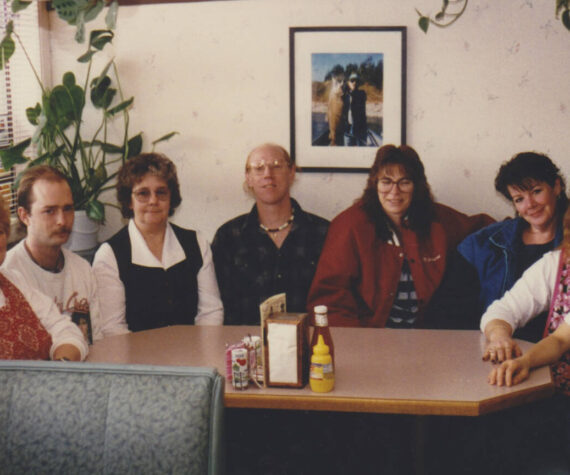 Coffee shop crew circa mid-1990s. Forks Forum Archives