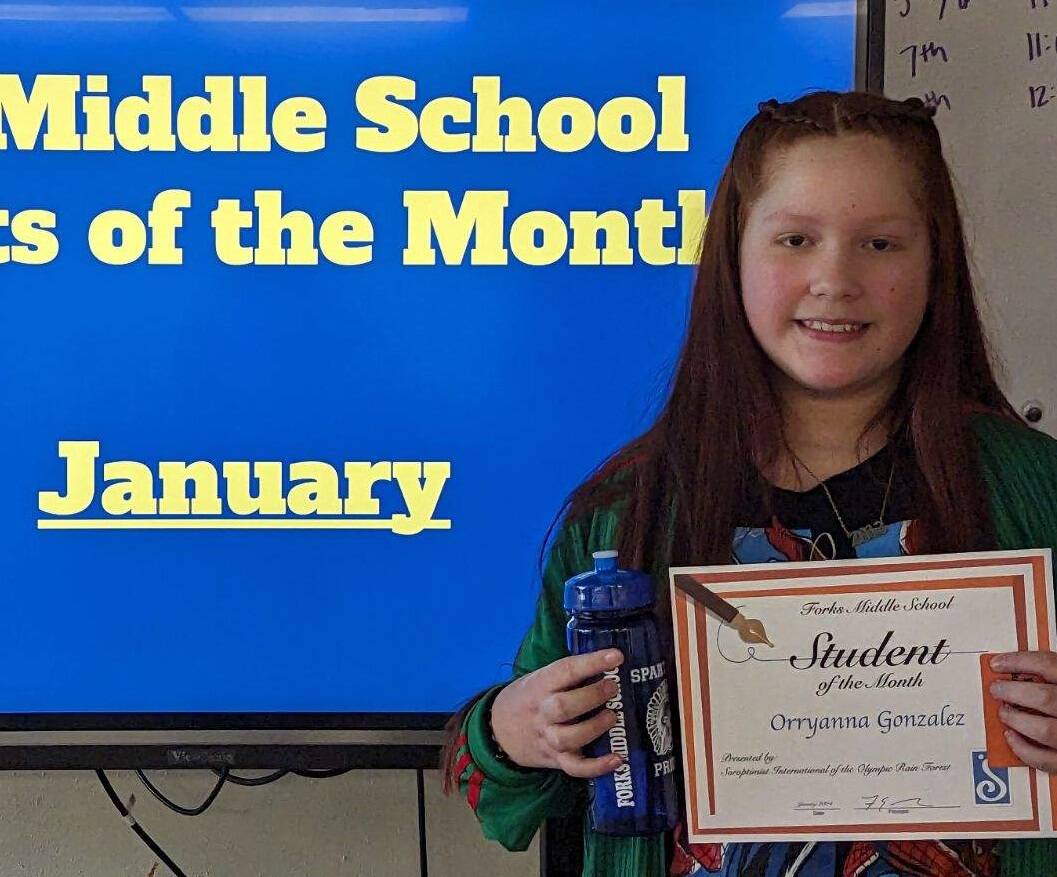 Forks Middle School January Students of the Month Forks Forum