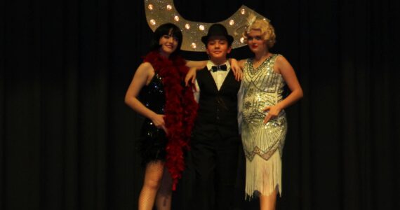 Aliya Gillett, Justin Sandoval, and Blade Christenson will portray Velma, Billy and Roxie this weekend as FHS Drama presents Chicago: Teen Edition. A large supporting cast made up of students grade 7 -12 will also appear at the FHS Commons. Photo Christi Baron