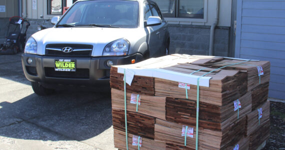 The aroma of cedar and this car donated by Wilder welcomed hopeful bidders to the QVS Auction on Saturday.