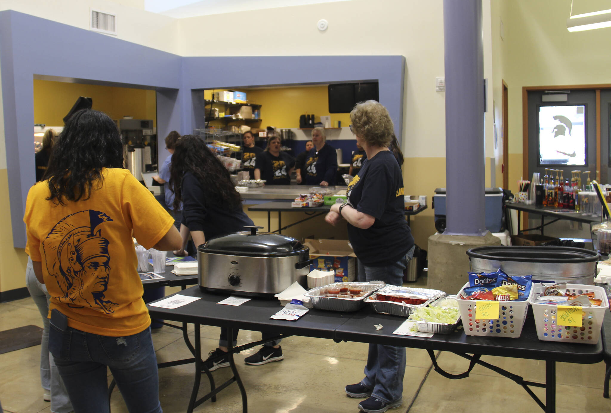 Senior parents offered up some amazing food, which helped hungry bidders keep up their strength for this marathon two-day event! Money raised will go to help fund Senior Safe Night activities after graduation.
