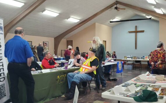 Many local entities and non-profits came together on Saturday at the Congregational Church for a Community Volunteer Fair. The activity was sponsored by the Forks Chamber of Commerce, the Congregational Church, and West End Business and Professional Association. Submitted photo