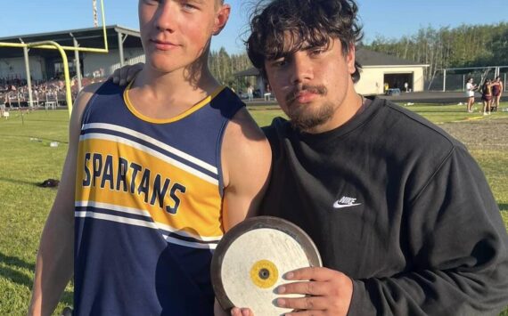 Dahlgren won the javelin with a personal record throw of 151-4. He came in second in the shot put with a distance of 48-3 and was third in the discus at 142-2. Sloan Tumaua, came in fourth, with 124-6 in the discus.