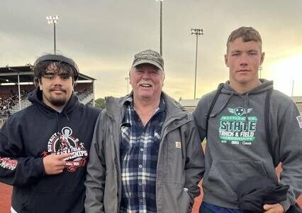 Sloan and Nate seen with Coach Poole will be heading to State.