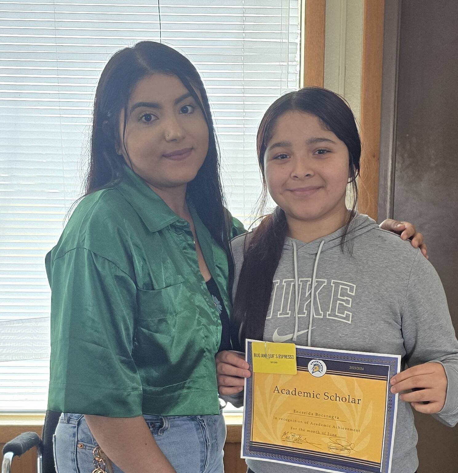 Enereida is on the right with her mother Marie. Submitted Photo