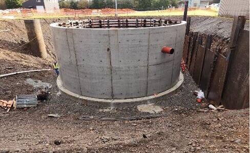 A major project at the moment is the installation of the new clarifier at the waste water treatment plant. City of Forks photo