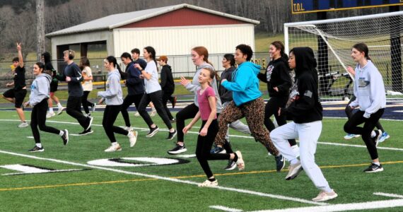 Photo by Lonnie Archibald
Spartan Track and field athletes took to the turf of Spartan Stadium in preparations of the upcoming season in which home schedules have not yet been determined. More photos on page 5.