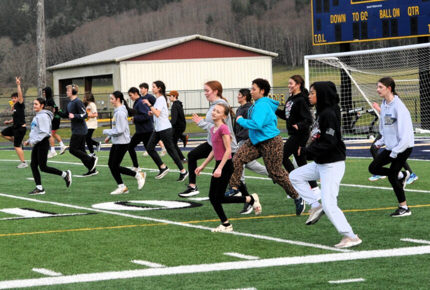 <p>Photo by Lonnie Archibald</p>
                                <p>Spartan Track and field athletes took to the turf of Spartan Stadium in preparations of the upcoming season in which home schedules have not yet been determined. More photos on page 5.</p>